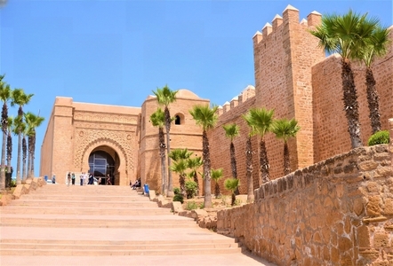 Entrée de la Kasbah des Oudayas à Rabat Maroc